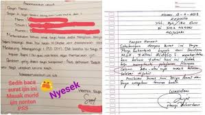 Surat ini punya tujuan untuk memberitahukan bahwasannya siswa yang bersangkutan tidak masuk sekolah karena mendapat suatu halangan, dan juga agar ketidakhadiran siswa tersebut dapat diketahui pihak sekolah dengan jelas. 11 Surat Izin Nggak Masuk Sekolah Ini Kelewat Jujur Pasti Gurunya Sedih Sekaligus Ngakak Deh