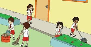 Menjaga lingkungan sekolah supaya tetap asri bersih dan sehat . Download Contoh Gambar Karikatur Sekolah Contoh Ii Gratis