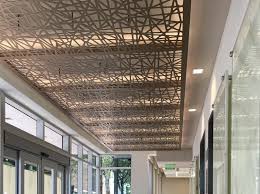 They can break up a space, add some interesting visual depending on what you decide to use, a creative option like this can be nearly free; Decorative Cnc Screen Ceiling Panels With Led Lights Elevator Lobby Suspendedceilings Cu Suspended Ceiling Design Privacy Panels Decorative Ceiling Panels