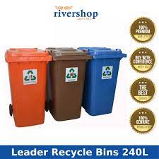 P rogram ini juga merupakan platform pihak majlis untuk meningkatkan peratus kitar semula bagi mencapai matlamat shah alam ke arah bandar raya sifar sampah (zero waste). Leader 240litres 2 Wheelie 3 In 1 Recycle Bin Bp 240 Recycling Compost Garbage Wastebin Dustbin Tong Sampah Beroda Serbaguna Kitar Semula Lazada