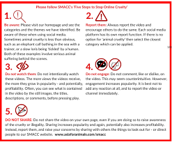 Social Media Animal Cruelty Coalition (SMACC): Public Advice