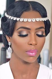 Wedding hairstyle with top knot. 42 Black Women Wedding Hairstyles That Full Of Style Wedding Forward Elegant Wedding Hair Wedding Hair And Makeup Bridal Hair And Makeup