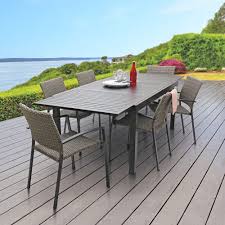 Folding aluminium table for picnic indoor n outdoor use.easy to carry and gives classy looks. Table Extensible Nikitha Aluminium Tables De Jardin Tables Chaises Bancs Tabourets Mobilier De Jardin Jardin Exterieur