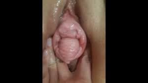 Loose pumped pussy prolapse pushing out