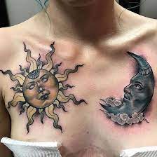 50 Meaningful And Beautiful Sun And Moon Tattoos Kickass Things Sun Tattoos Sun Tattoo Designs Tattoos