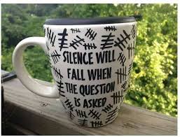 The Silence Will Fall When The Question Is Asked Silence Will Fall When The Question Is Asked Doctor Who Mug Mugs Doctor Who Party