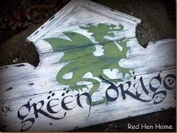 Red Hen Home Green Dragon Inn Sign Green Dragon The Hobbit Geek Decor