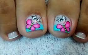 + 100 uñas para niñas uñas de unicornio, sirena, mickey mouse, decoracion con frutas corazones. Pin De Kerlyn Quiros En Unas Unas Manos Y Pies Unas Pies Decoracion Disenos De Unas Pies