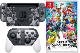 Nintendo Switch Super Smash Bros Pro Controller Bundle Limited Edition Ssb 32gb Gaming Console With Joy Con Extra Spe Gaming Console Nintendo Switch Nintendo