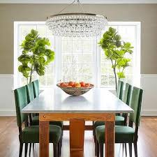 Transitional blue dining room has asian and coastal decor 5 photos. Emerald Green Wood Theme Dining Room Design Ideas