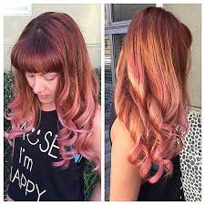 Red Peach And Light Pink Hair Colors Ideas Light Pink Hair Hair Inspo Color Ombre Hair Color