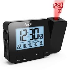 These two power supply modes make the clock very reliable and perfect for daily use. Digital Projection Alarm Clock Dimmable Lcd Display Dual Alarm With Usb Charging Port 12 24 Hours Indoor Temperature Day Manual Time Adjustment Date Display With Dimming Buy Online In China At China Desertcart Com Productid 97485429