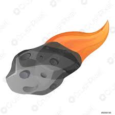 Modelos de meteorito 3d para descargar, archivos en 3ds, max, c4d, maya, blend, obj, fbx con opciones de baja poli, animada, aparejada, de juegos y de realidad virtual. Icono De Meteorito De Llama Estilo De Dibujos Animados Vector De Stock Crushpixel