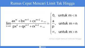 Buat fungsinya menjadi bentuk pecahan, jika bentuknya dalam akar maka kalikan. Limit Fungsi Matematika Trigonometri Tak Hingga Contoh Soal