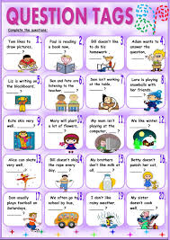 Question Tags Interactive And Downloadable Worksheet Check Your Answers Online Or Send Them To Yo This Or That Questions English Lessons For Kids Tag Question