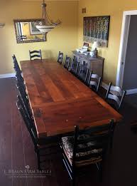 The 10 L Table Is A Stunning 3 Thick Reclaimed Pine Barn Wood With Turned Legs And Two Company Board Dining Chairs Diy Farm Table Amish Furniture Kitchen