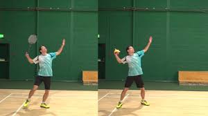 The front allows the shaft to flex and exert the maximum effect of namd. Badminton Forehand Clear Shot