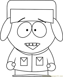Download and print these south park to print coloring pages for free. Kyle Broflovski From South Park Coloring Page For Kids Free South Park Printable Coloring Pages Online For Kids Coloringpages101 Com Coloring Pages For Kids