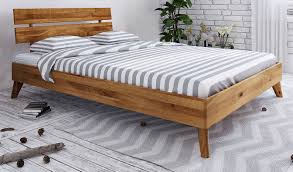 Massivholz bett mit schubladen 140×200 weiss kiefer massiv bettgestell holz bett ebay. Einzelbett Gastebett Timaru 02 Wildeiche Massiv Geolt Liegeflache 140 X 200 Cm B X L