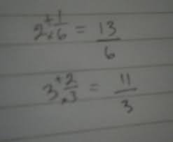 Check spelling or type a new query. Ubahlah Pecahan Campuran 2 1 6 Dan 3 2 3 Menjadi Pecahan Biasa Brainly Co Id