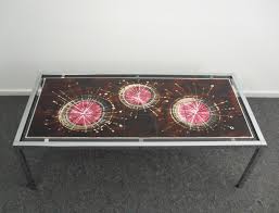 Amplify your outdoor living space with this outdoor coffee table from hanover's ventura collection. Ceramic Tile Coffee Table By Belarti 1960 S 85845