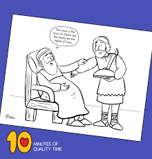 Preschool girls praised for neatness, for coloring inside the lines. Isaac Blessing Jacob Coloring Page 10 Minutes Of Quality Time