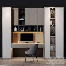 3d Modeli Ofisnaya Mebel Workplace 11 Home Interior Design Study Room Design Small Home Offices