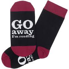 Go Away I M Reading Socks Reading Socks Literary Gifts Book Lovers Gifts