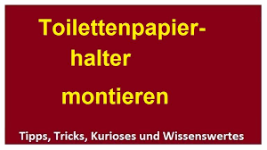 Toilettenpapierhalter Installieren Anbringen Montieren Anleitung Papierhalter Montage In Diesem Video Zeige Ich Euch Wie Papierhalter Halte Durch Anleitungen