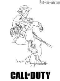 Call Of Duty Coloring Pages