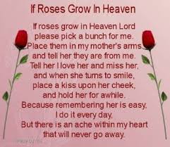 Oh mom, how i love you miss you more and more each day please save a place up there for me i'll be with you soon one day. Mother In Heaven Quotes Quotesgram