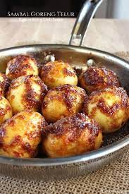 Sambal Goreng Telur Eggs In Spicy Chili Sauce Recipe Recipes Sambal Recipe Malaysian Food