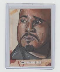 WALKING DEAD HUNTERS & HUNTED GABRIEL SKETCH CARD BY ARTIST REES FINLAY 1/1!