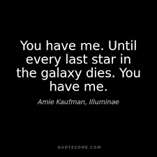 Until Every Last Star In The Galaxy Dies You Have Me Amie Kaufman Relationshipquotes Sweet Quotes Relationship Quotes Words