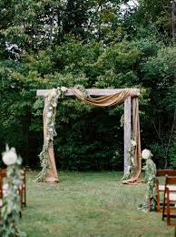 Rustic Wooden Wedding Arch With Eucalyptus Garland Wooden Wedding Arches Wedding Arch Wedding Arches Outdoors