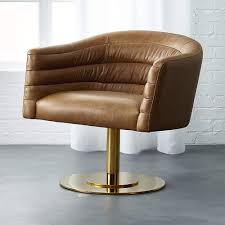 Comfort pointe turner top grain leather swivel barrel chair. Cupa Large Leather Chair Reviews Cb2