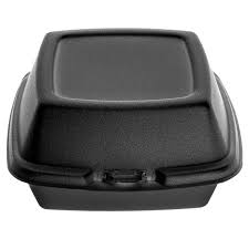 Our stock polystyrene food containers are available in various sizes to hold meals such as kebabs, chips, beef burger plus much more. Dart 60htb1 6 X 6 X 3 Black Foam Hinged Lid Container 500 Case