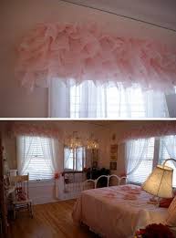 Photos display two valances for a finished look, but these items are all sold individually. Diy Curtain Valance From Puffy Decorative Runner Wrap Princess Bedrooms Girls Bedroom Curtains Girls Bedroom
