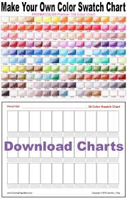 Prismacolor Premier Colored Pencil Swatch Charts