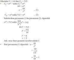 Contoh Soal Deret Geometri