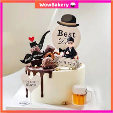 Your dad will love feeling like a king drinking this and thinking of you. Buy 4pcs Best Dad Father S Day Mustache Black Hat Birthday Cake Topper For Dad Seetracker Malaysia