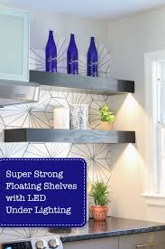 Floating shelves are a stylish way to add storage to your home. Millie S Remodel Super Strong Floating Shelves With Led Lighting Pretty Handy Girl
