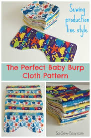 You can download the pattern and instructions for the perfect baby burp cloth from my design account at payhip. The Perfect Baby Burp Cloth Pattern So Sew Easy