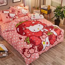 Hello kitty comforters are also very cute and girly teen girls love them! Hello Kitty Wedding Bed Sheet All Products Are Discounted Cheaper Than Retail Price Free Delivery Returns Off 65