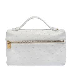Shop the largest women's loro piana bags selection online on stylemi. Loro Piana White Ostrich Medium Zip Pouch Loro Piana Tlc