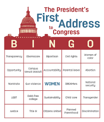 Play Presidential Bingo What Will President Trump Say About