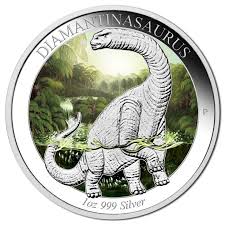 Australia 2014 1 Diamantinasaurus 1oz Silver Coin Downies Com Coins Gold And Silver Coins Silver Coins For Sale