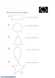 Preschool and kindergarten shapes recognition practice. Shapes Activity