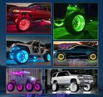 15.5″/17.5″ V1 RGBW LED Wheel Ring Lights Kit with APP Control, Pure Colors  Neon Wheel Rim Lights