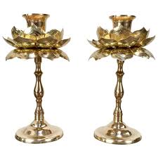 Get the best deals on brass candle candlesticks. Tall Brass Candle Holders 31 For Sale On 1stdibs